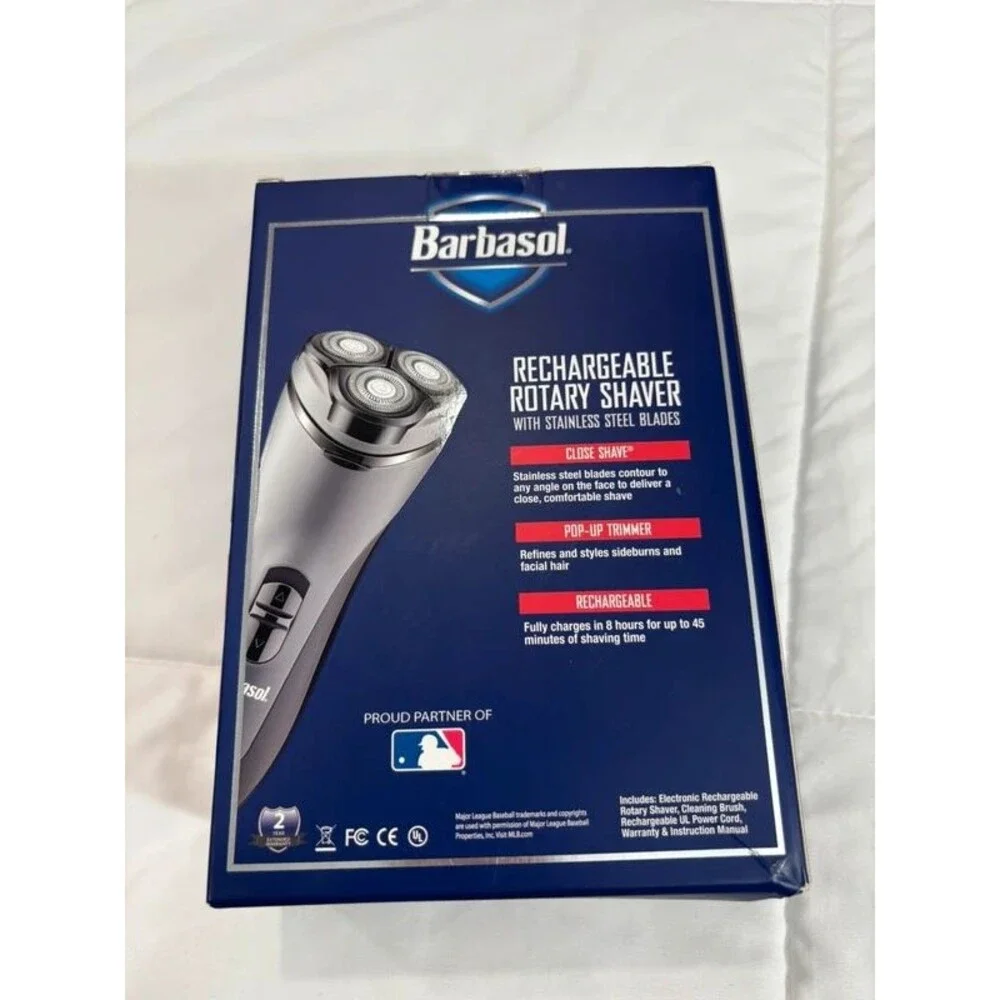 NWT Barbasol Rechargeable Rotary Shavor